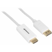 Displayport 1.2 to HDMI 4K 2 m White