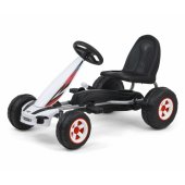 Pedalinė mašinėlė-kartingas Viper baltas