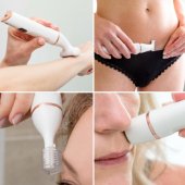 SHTR-EU/ 1.3 Go Smooth 4-In-1 Lady Shaver & Bikini Trimmer, White