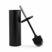 LA036034BLKPEU7 Antibac Flexible Head Toilet Brush - Black