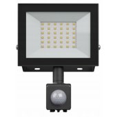 LED prožektorius su jutikliu 30W, 4000K, 230V juodas