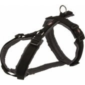 Trixie Premium trekking harness, M: 53-64 cm/ 20 mm, black/ graphite