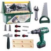 DIY Tool Kit in Box Battery-Powered Drill 14 pcs.