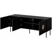 PALAZZO 150x42x60 Black + Oak Craft