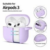 Silicone Hoo AirPods 3 cover purple