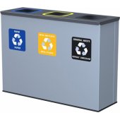 ALDA trash garbage can for segregation stainless steel (A134-10)