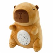 Plush Capybara Plush Toy Star Projector Lullabies Sounds Brown
