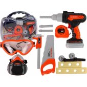 DIY Kit in a Tool Box Battery Drill Glasses