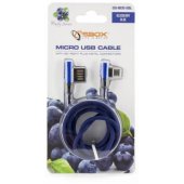 1,5 m USB-MICRO-90BL Blueberry mėlynas