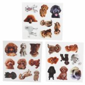 Set of Stickers with Boxes and Dogs for Decorating Various Motifs 54 p