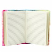 Plush Notebook Notebook Lined Unicorn with Golden Horn A5 80 Sheets