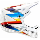 100% Full Face 100% AIRCRAFT COMPOSITE Helmet Knox White size L.