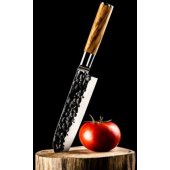 Japoniškas Santoku plieno peilis Olive 18cm