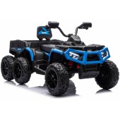 Quad ATV 6 Wheels With Trailer JC606 24V 4x4 Blue