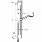 Pulsify Select 105 3jet Relaxation, 650/ 1600mm