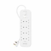 Connect White 8 AC outlet(s) 2 m