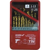 Dedra drill bit set Dedra WITS25 25 pcs for metal.