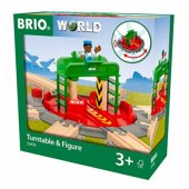 BRIO lokomotyvo patefonas su valdymo tiltu - 33476