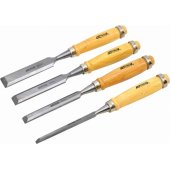 AWTools AWTOOLS kaltų rinkinys su medinėmis rankenomis, 4 vnt., 6/ 12/ 18/ 2