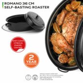 CW114911EU V/ E 36cm S/ B Roaster & Lid