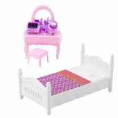 Ankiki Doll Set, Crib, Dressing Table with Mirror, Accessories