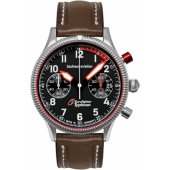 Aviation Eurofighter 2576-2 41mm Silver/ Brown