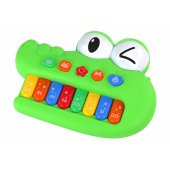 Educational Musical Piano Organ, Green Crocodile, Sounds of Light