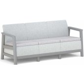 Scandi Linea 3 Seater Sofa Light Gray / Dark Steel Grey