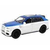 Nuotoliniu būdu valdomas automobilis, mastelis 1:20, baltas ir mėlynas