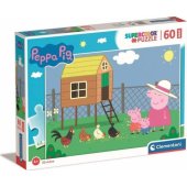 Clementoni CLE dėlionė 60 maxi SuperColor Kiaulytė Pepa 26590
