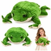 Plush Frog Stuffed Animal, Soft Weighted Frog Toy, Green, 58 cm