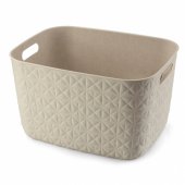 Basket Softex Beige 19L 38x29x22cm