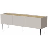 FELLINI 150x40x52 Cashmere + Oiled Oak Top
