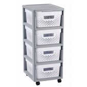 Curver Infinity bookcase white-gray (231556)
