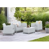 Scandi Forma 2 Seater Set Light Grey / Dark Steel Grey