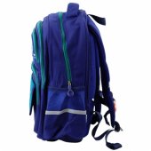 Children®s School Backpack Chest Strap Navy Blue Green 20L 38cm
