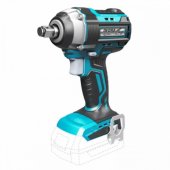 DED7020 18 V 1/ 2" impact wrench