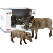 Set of 2 Figures African warthog with young Animals of the World Seri