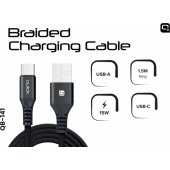 QB-141 Braided USB / USB-С 1.5m