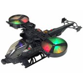 LeanToys karinis sraigtasparnis, dideli sparnai, šviesos, garsas, sukasi S