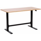 ERGO manual 120x60xH70-115cm oak/ black