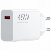 USB-A QC3.0 3A 45 W baltas