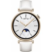 Watch GT4 41mm Gold / White Leather Strap
