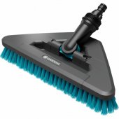 GARDENA Cleansystem rankinė kietų šerių plovimo šepečio galvutė, plovimo šepetys (pilka/ turkio