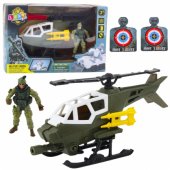 Military Set: Military Helicopter, Soldier Figure