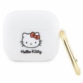 Silicone 3D Kitty Head Airpods 3 cover white