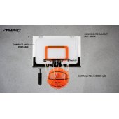 Basketball set mini AVENTO 47BM with grid + ball + pump