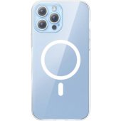 "Crystal Magnetic Case and Tempered Glass iPhone 13 Pro" Transparent