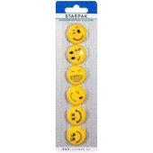 Starpak Magnes emotikony śr. 30mm 6el