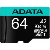 64GB Premier microSDXC UHS-I + adapteris